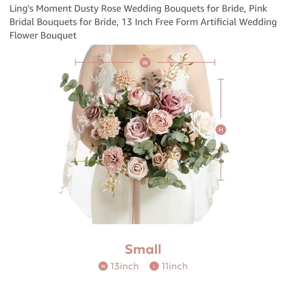 9 Bouquets Dusty Rose Available
